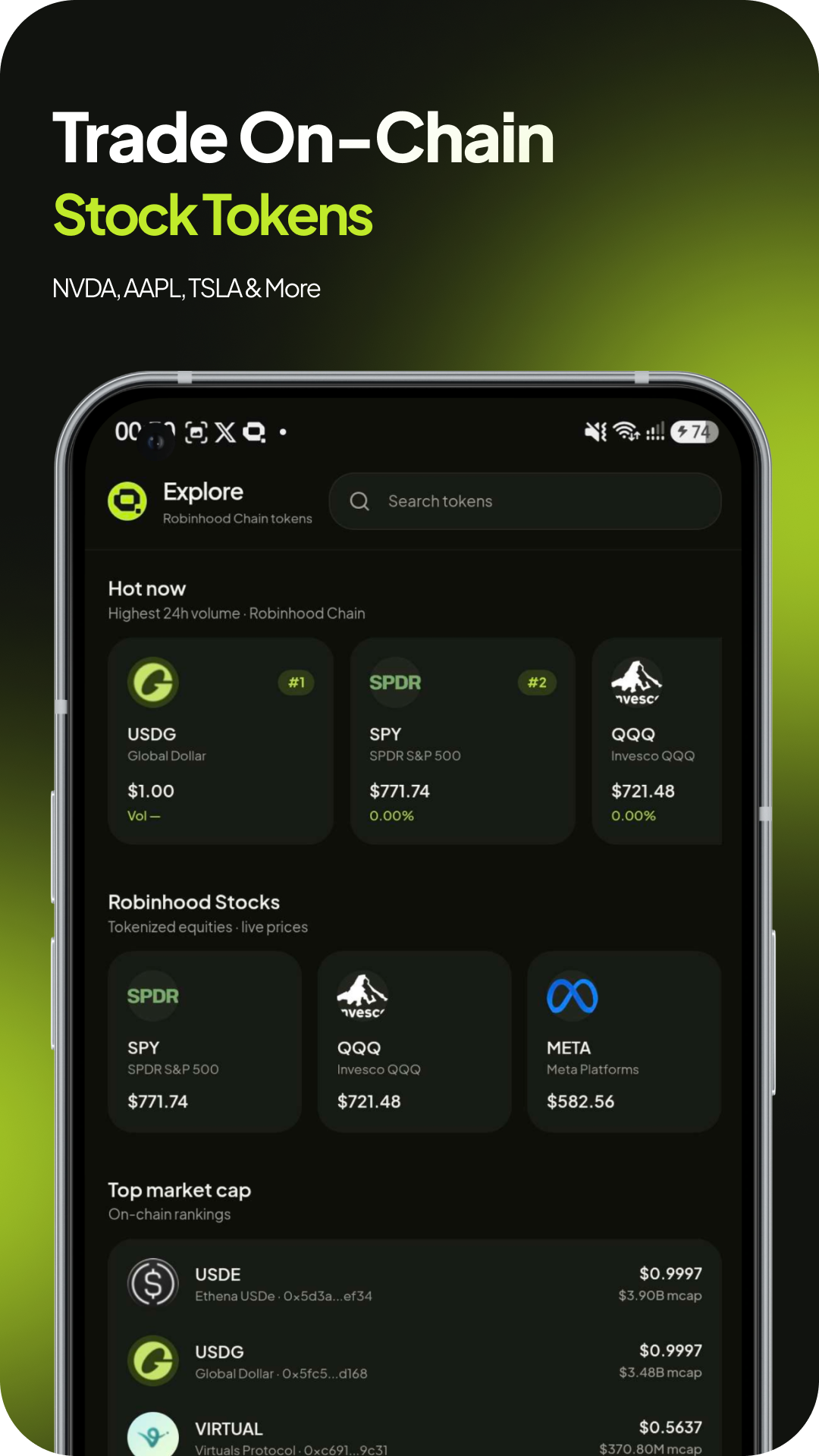 Robeon mobile wallet interface screen 8